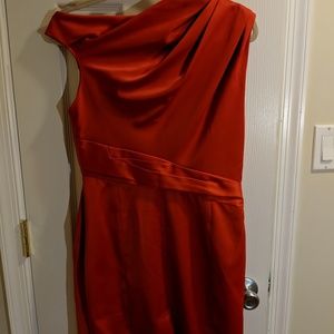 Red cocktail dress